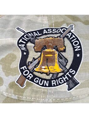 National Associate For Guns Rights Men's Adjustable Hat Camo and Beige